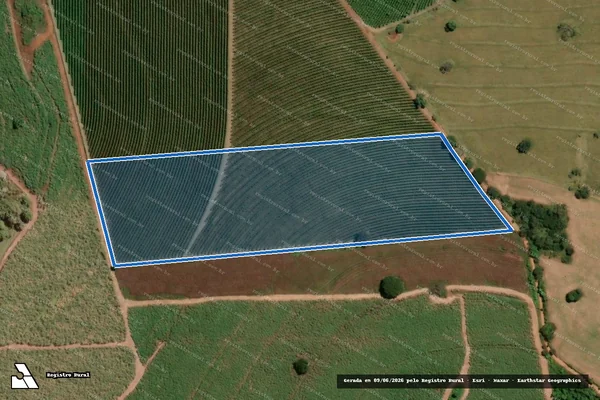 Imagem de satélite de FAZENDA CATETO - Gleba 3 em Santo Antônio da Alegria - SP