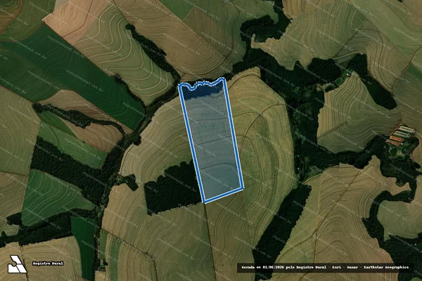 Imagem de satélite de Lote rural n° 24-A, Gleba n° 02, Colônia ?A? Cascavel - Lote Rural n° 24-A em Cafelândia - PR