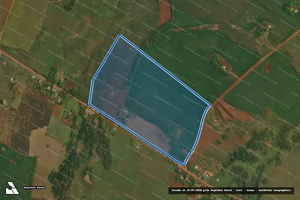 Imagem de satélite de Assentamento Conquista da Luta II - Lote 69 em Itacurubi - RS