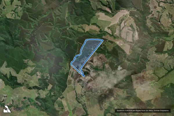 Imagem de satélite de Fazenda Conjunto Serra Grande II - Parte 1 em Belmonte - BA