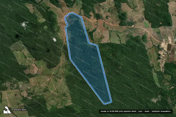 Imagem de satélite de FAZENDA SARACURA_GLEBA JAMANXIM - UNICA em Itaituba - PA