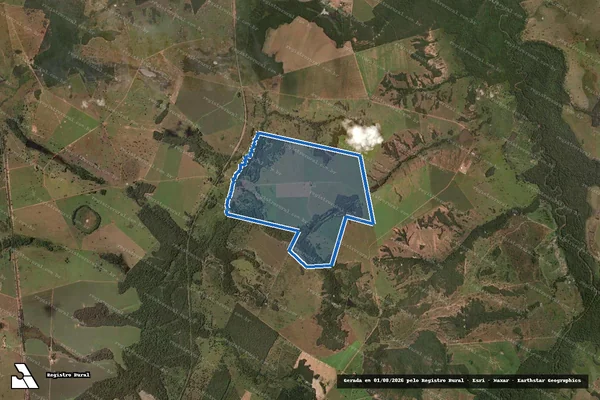 Imagem de satélite de FAZENDA CANAÃ - Parte 3/MUNICÍPIO DE TALISMÃ em Talismã - TO