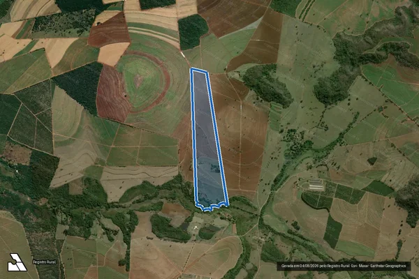 Imagem de satélite de Fazenda Sertãozinho - Parcela 1 em Trabiju - SP