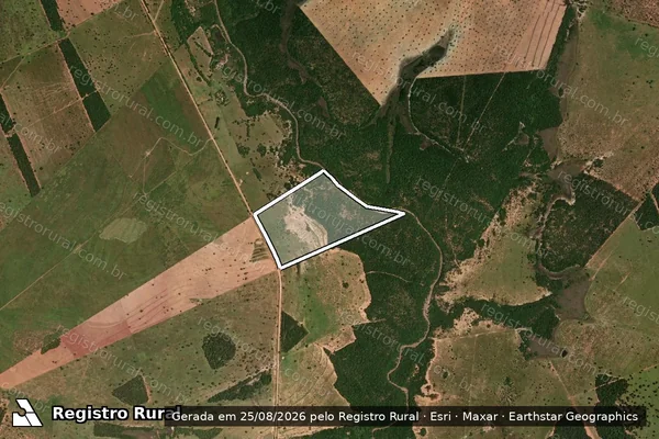 Imagem de satélite de Fazenda Monte Alegre Parte 1 - Parte 1 em Corguinho - MS