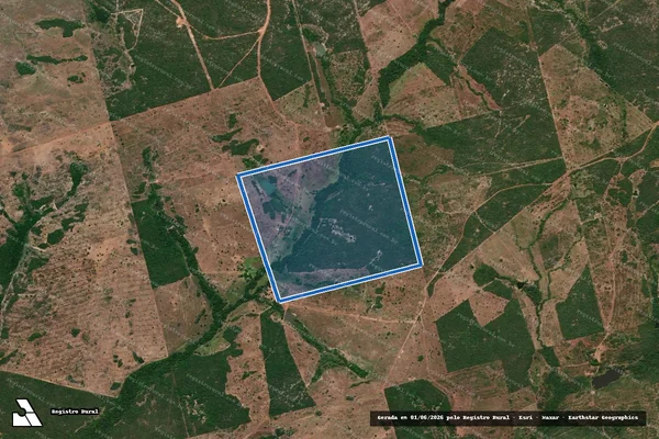 Imagem de satélite de FAZENDA PEDRA VERDE  Lote 05 Loteamento Tranqueira Gleba 01 - 001 em Figueirópolis - TO