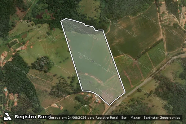 Imagem de satélite de Sem Denominação - - em Pinhalzinho - SP
