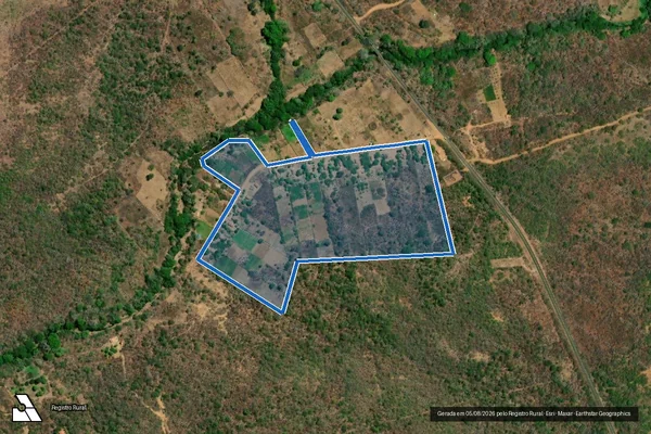 Imagem de satélite de PASSAGEM DOS COCOS GLEBA 01 - agrovila em Oeiras - PI