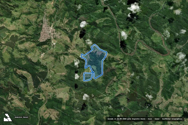 Imagem de satélite de FAZENDA CRISTALINA em Mascote - BA