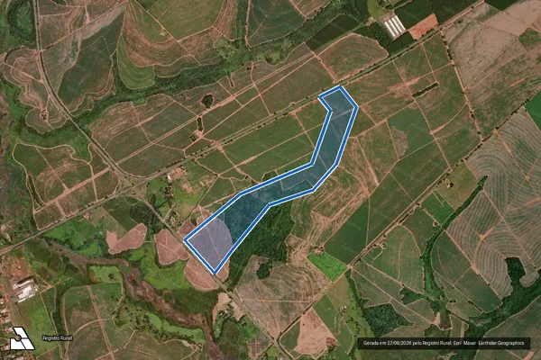 Imagem de satélite de FAZENDA SANTA MARIA em Olímpia - SP