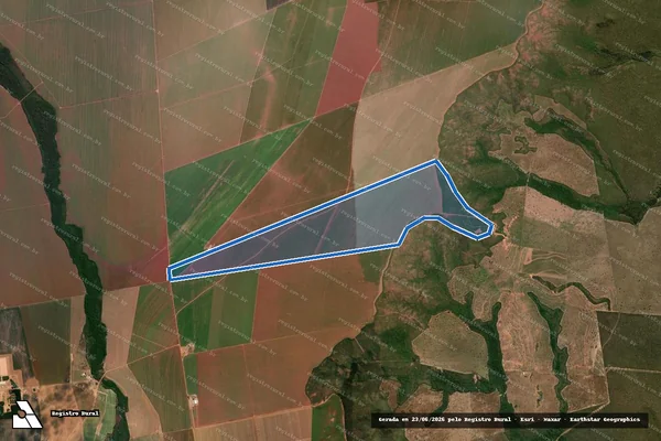 Imagem de satélite de Fazenda Vera - Parte 1 em Santo Antônio do Leste - MT
