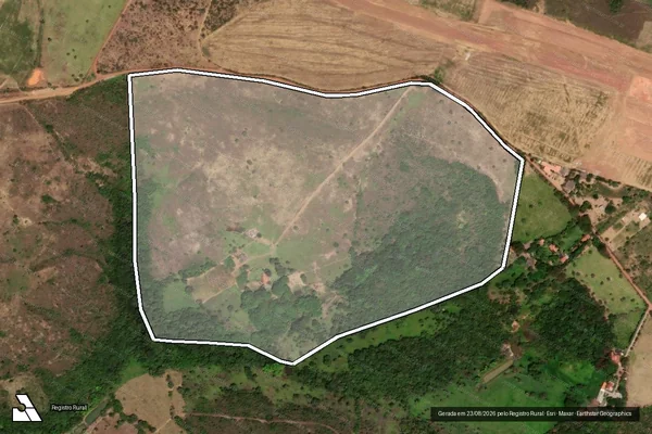 Imagem de satélite de FAZENDA SABARÚ, LUGAR DENOMINADO PULADOR - 001 em Santo Antônio do Descoberto - GO