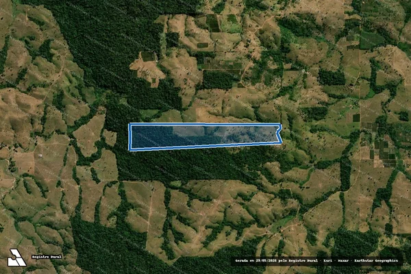Imagem de satélite de LOTE 37 GLEBA 01 SETOR RIO BRANCO III - Parcela 1 em Alta Floresta D'Oeste - RO