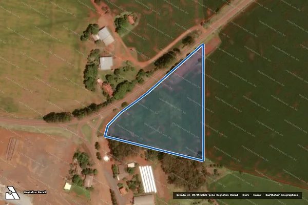 Imagem de satélite de FAZENDA SAPUCAI - GLEBA B - Parcela 1 em Aral Moreira - MS