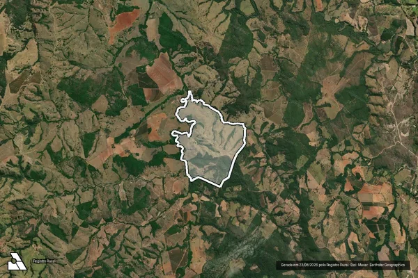 Imagem de satélite de Fazenda Folhados, lugar denominado Brós - Parte 1 em Patrocínio - MG