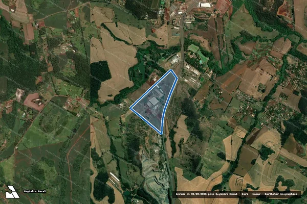 Imagem de satélite de LOTE K-2 - Matrícula 66.759 em Londrina - PR