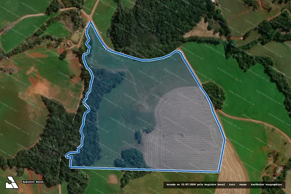 Imagem de satélite de Fazenda Santa Terezinha da Fartura em Pato Branco - PR