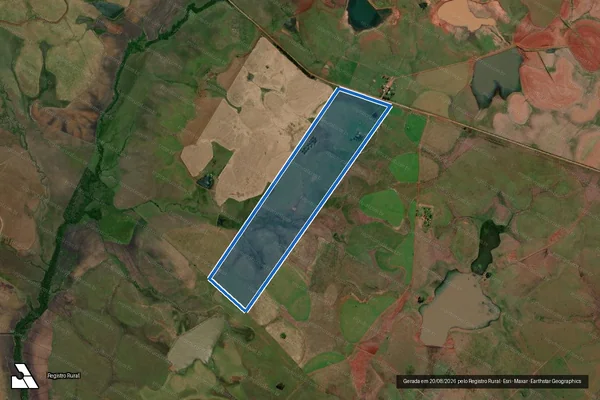 Imagem de satélite de Fazenda Santa Maria - Parte 1 em Itaqui - RS