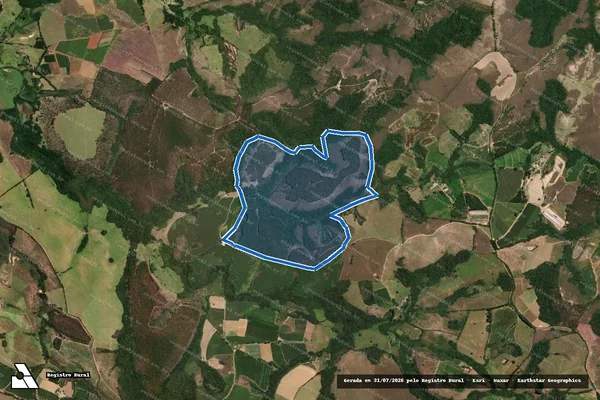 Imagem de satélite de Fazenda Santa Helena - Parte 1 em Barbacena - MG