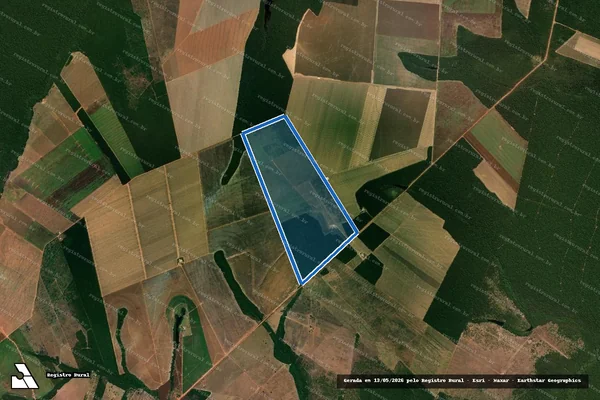 Imagem de satélite de FAZENDA VÔ VITALINO - Parcela 1 em Nova Ubiratã - MT