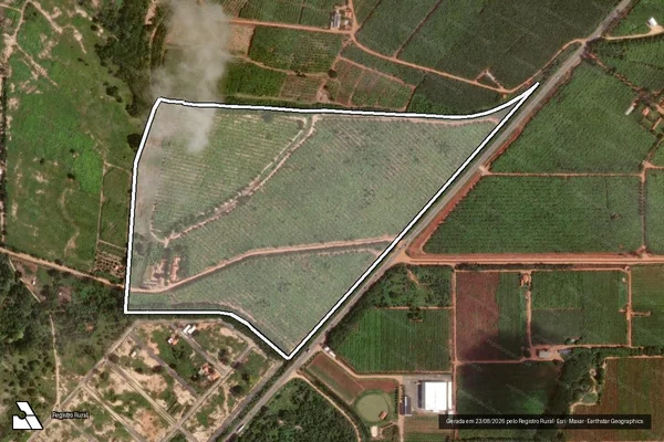 Imagem de satélite de Lote Empresarial E0097 - PARCELA 01 em Nova Porteirinha - MG