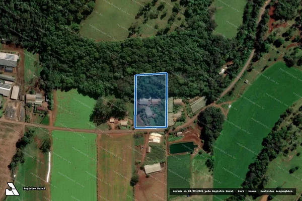 Imagem de satélite de MAT.: 7.286 - Parte 1 em São Carlos - SC