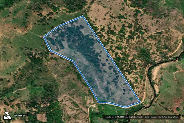 Imagem de satélite de FAZENDA BOA SORTE - GLEBA "A" em Bertópolis - MG