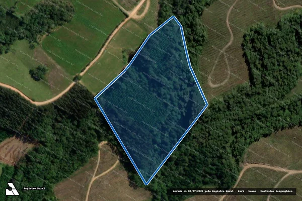Imagem de satélite de Fazenda Barretos - Fazenda Barretos em Jaguariaíva - PR