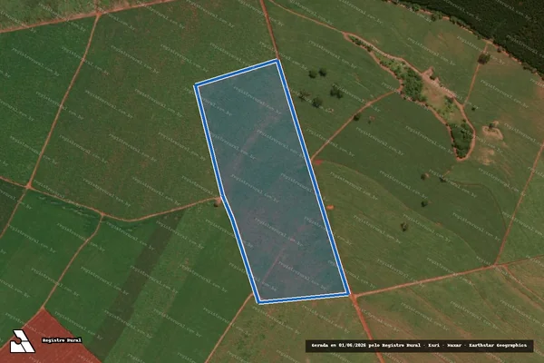 Imagem de satélite de FAZENDA SANTA MARIA - Gleba 3 em Bariri - SP