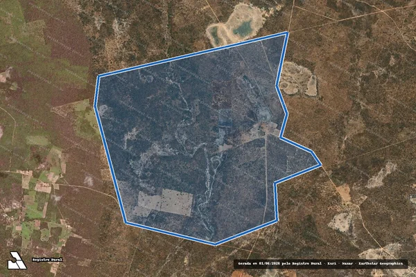 Imagem de satélite de SÍTIO TANQUE VELHO - FLORENCIO - FAZENDA VOLTA DE BAIXO - PARCELA 01 em Campo Alegre de Lourdes - BA