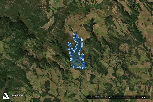 Imagem de satélite de Fazenda São Gabriel - Parte 1 em Aquidauana - MS