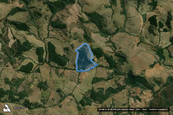 Imagem de satélite de FAZENDA DA CACHOEIRA - Gleba 02 em Entre Rios de Minas - MG