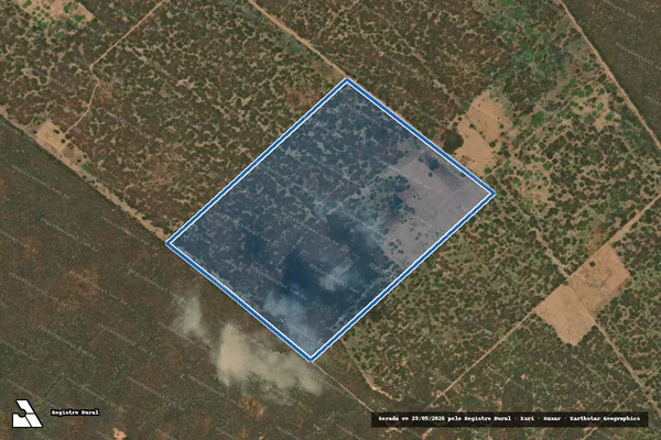Imagem de satélite de PROJETO DE ASSENTAMENTO GARAVELO - LOTE 06 - Parte 1 em Areia Branca - RN