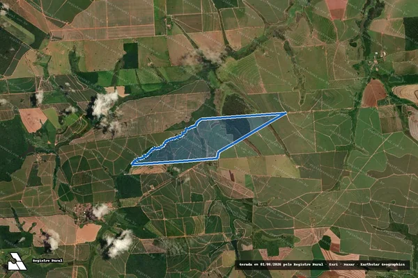 Imagem de satélite de FAZENDA FRANKLIN - FAZENDA FRANKLIN - PARTE 01 em Cafelândia - SP