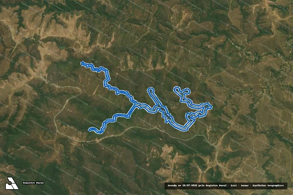 Imagem de satélite de FAZENDA CAMPO DOS SONHOS - Parte 2 em Quartel Geral - MG