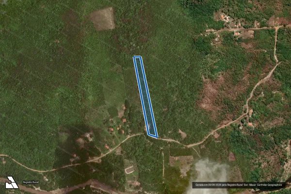 Imagem de satélite de COCO DOCE ? CABEÇA CHATA - PARCELA 1 em Pau D'Arco do Piauí - PI