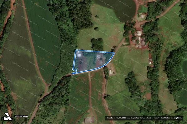 Imagem de satélite de LOTES RURAIS N 59-B, 60-B E 61-B DA GLEBA N 33-DV - PARCELA 02 em Dois Vizinhos - PR