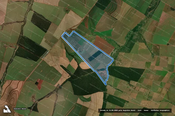 Imagem de satélite de FAZENDA CEDRO - Parte 1 em Itaquiraí - MS