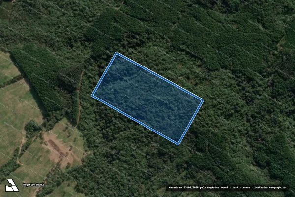 Imagem de satélite de FAZENDA RIO RONDINHA - Matrícula 1.050 em Paula Freitas - PR