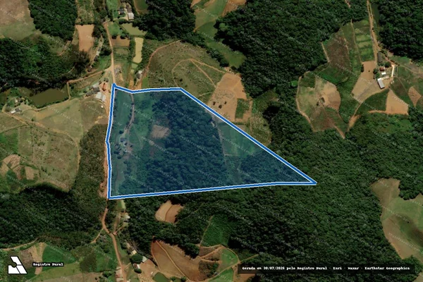 Imagem de satélite de Sítio Bela Vista - Parte 2 em Santa Leopoldina - ES