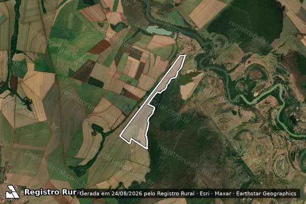 Imagem de satélite de Fazenda Boa Vista - MATRICULA 13348 em Motuca - SP