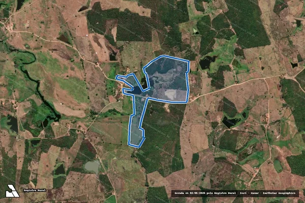 Imagem de satélite de Sitio Segurança - Parcela 1 em Milhã - CE