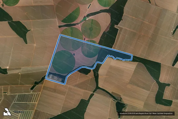 Imagem de satélite de FAZENDA FORTALEZA / MATTR. 357 em Sorriso - MT