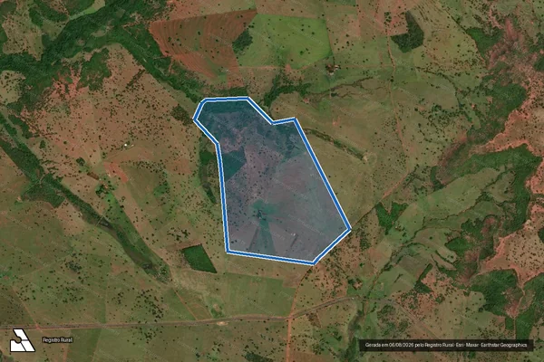 Imagem de satélite de Fazenda Seis Irmãos em Campina Verde - MG