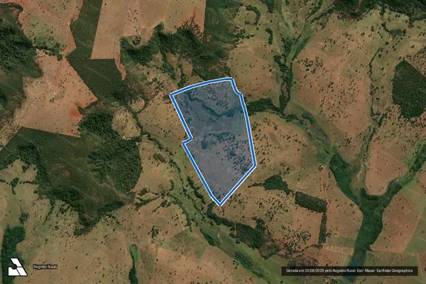 Imagem de satélite de Fazenda Rapadura - 001 em Campina Verde - MG