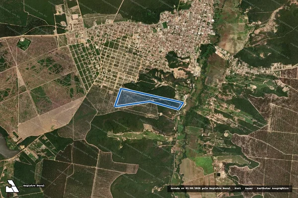 Imagem de satélite de Fazenda Paus Pretos - Parte 1 em São João do Paraíso - MG