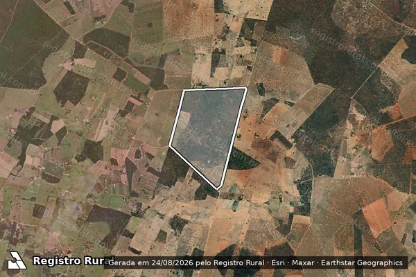 Imagem de satélite de Fazenda Várzea das Pedras - Parte 1 em Porteirinha - MG