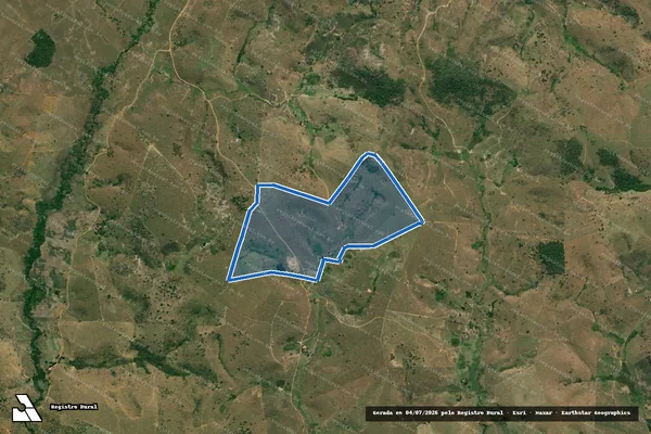 Imagem de satélite de FAZENDA POUSO ALEGRE - POUSO ALEGRE em Itanhém - BA