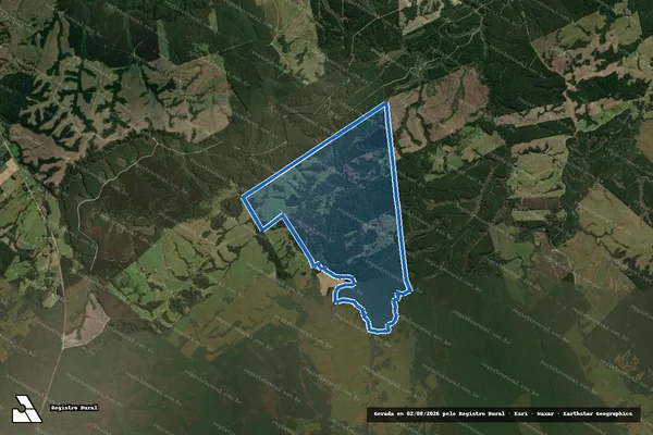 Imagem de satélite de Fazenda Tapera Velha da Areia / REMANESCENTE em Otacílio Costa - SC