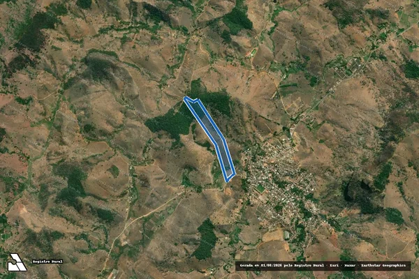 Imagem de satélite de FAZENDA BOA ESPERANÇA - 001 em Sobrália - MG