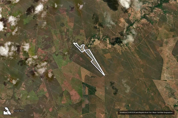 Imagem de satélite de Fazenda São Lourenço denominado Sucuriú - Gleba 01 em Brasília de Minas - MG